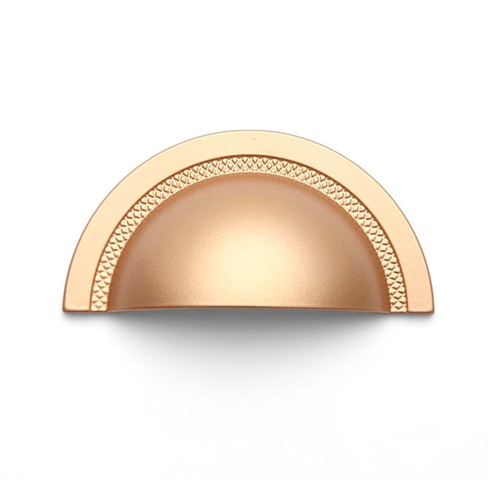 Puxador Concha Shell 48mm Dourado Matte Zen